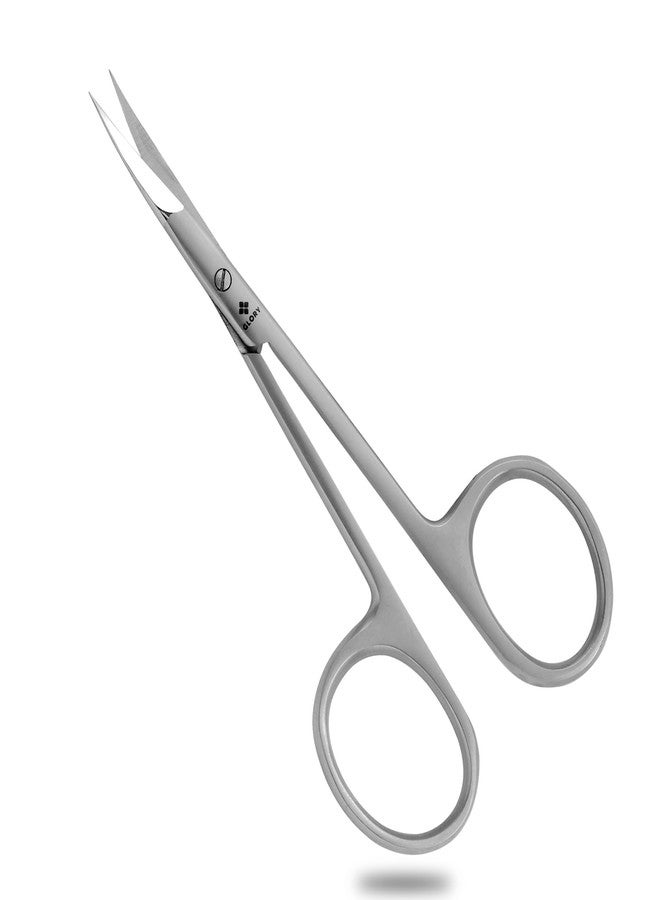 Glory Arrow Point Scissors Precision Beauty Scissor for Cuticles, Eyebrows & Eyelashes 4” Fine Tip Sharp Blade Trimming Scissors Stainless Steel Grooming Tool - Image 3