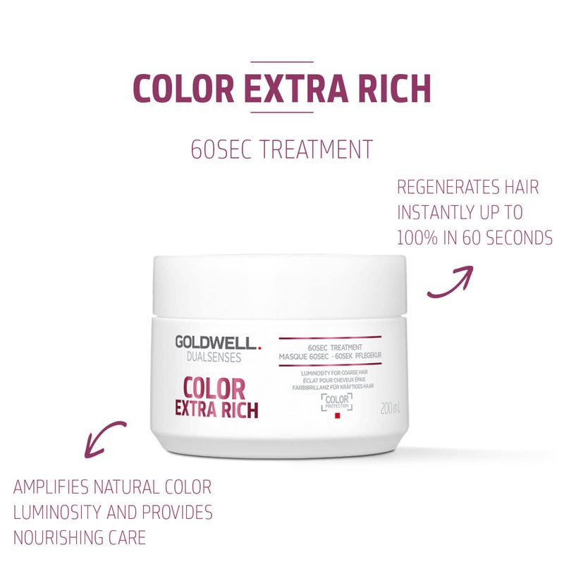 Goldwell Dualsenses Color Extra Rich Brilliance 60sec Treatment 200mL - Image 2