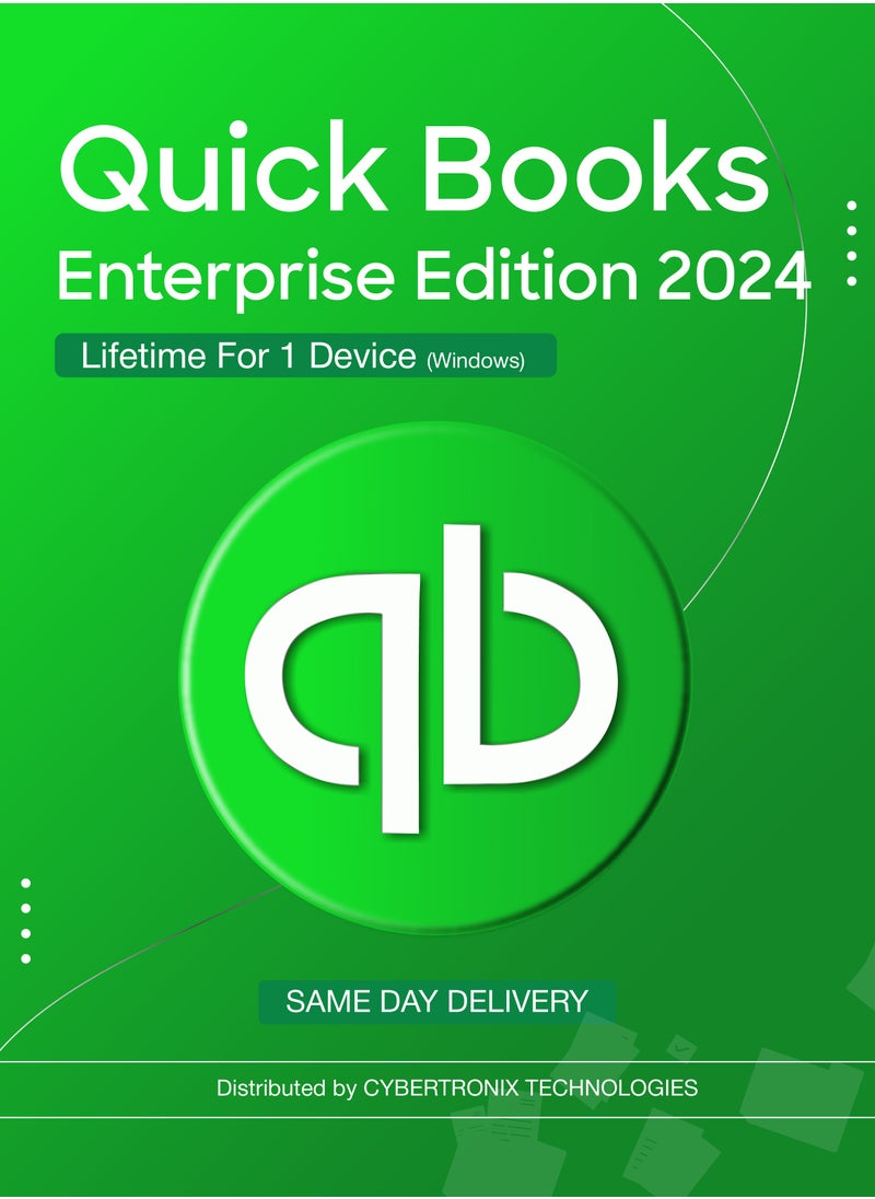 Intuit QuickBooks - QuickBooks Enterprise Edition 2024 – Lifetime for 1 Device (Windows) | SAME DAY DELIVERY - Image 1