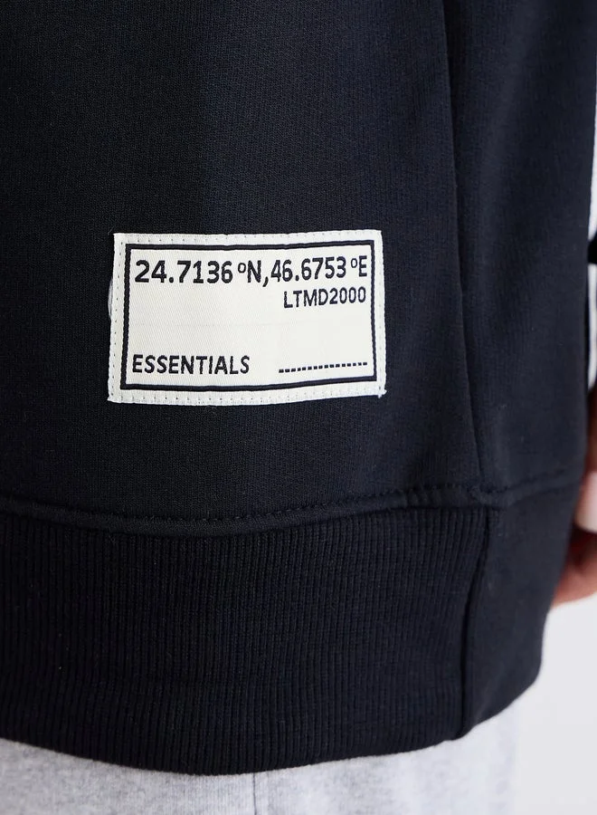 ستايلي سترة سوداء فضفاضة طويلة