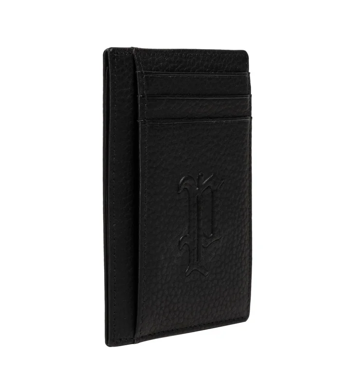 بوليس Police Men's Vertical Leather Card Holder - Jummy - Black