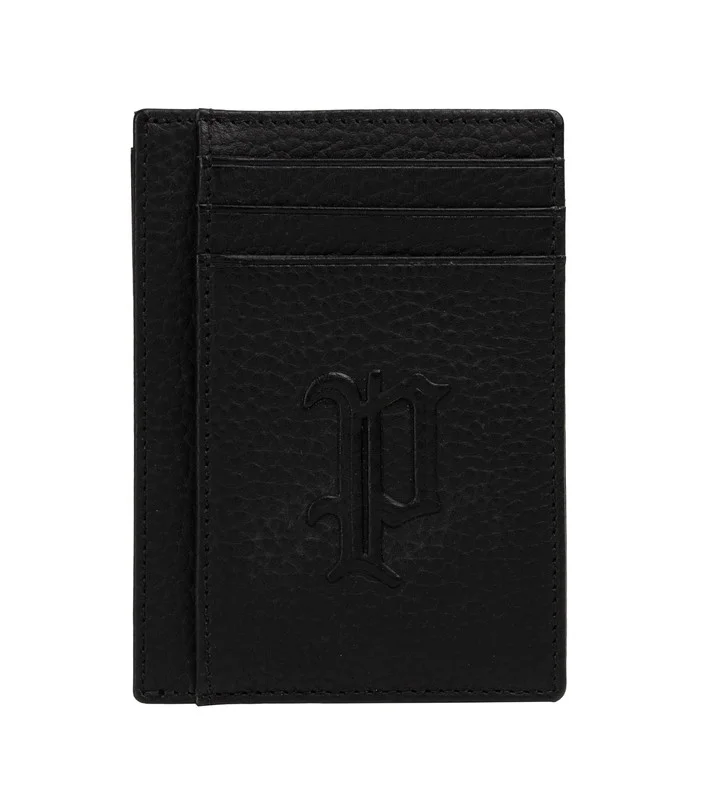 بوليس Police Men's Vertical Leather Card Holder - Jummy - Black