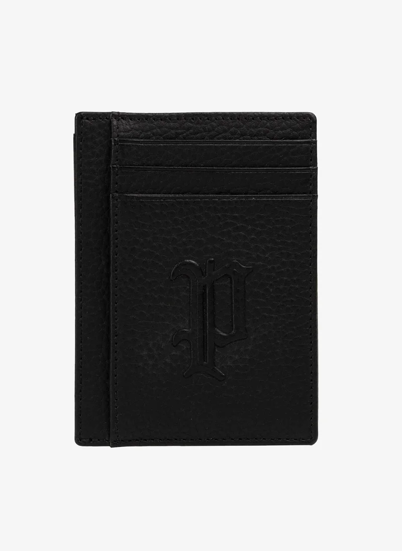 بوليس Police Men's Vertical Leather Card Holder - Jummy - Black