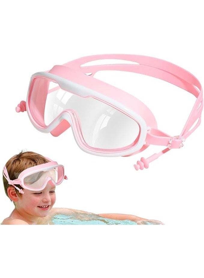 نظارات سباحة ، حماية من الأشعة فوق البنفسجية ، لا تسرب المياه ، تصميم جسر الأنف، ملاءمة مريحة، حزام نظارات قابل للتعديل للأولاد والبنات ( متعدد الألوان ) - Image 1