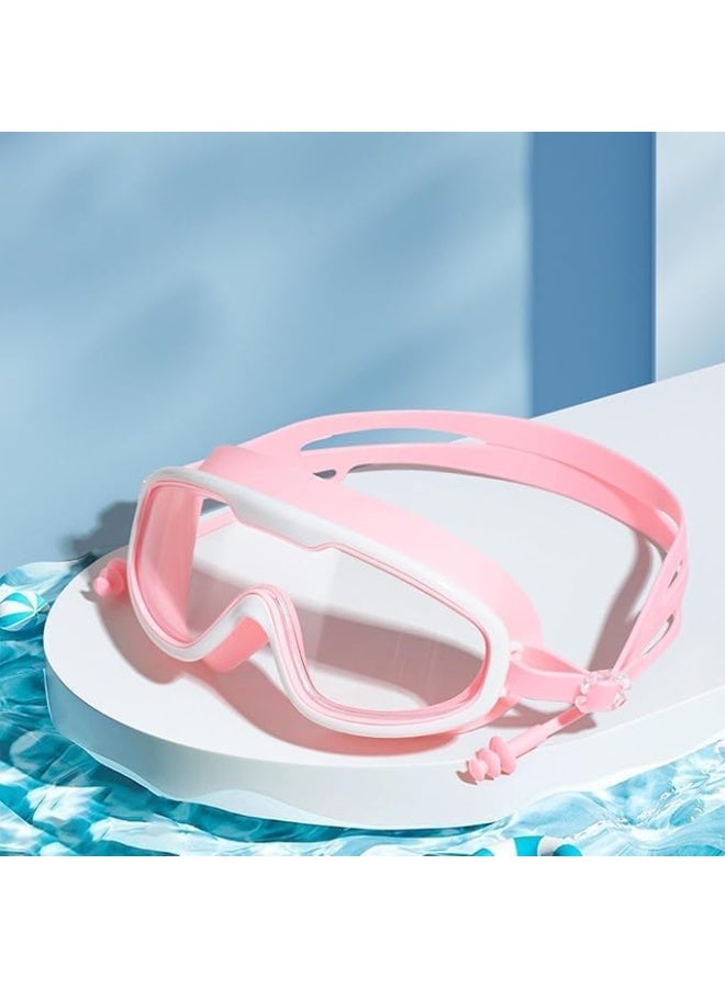 نظارات سباحة ، حماية من الأشعة فوق البنفسجية ، لا تسرب المياه ، تصميم جسر الأنف، ملاءمة مريحة، حزام نظارات قابل للتعديل للأولاد والبنات ( متعدد الألوان ) - Image 2
