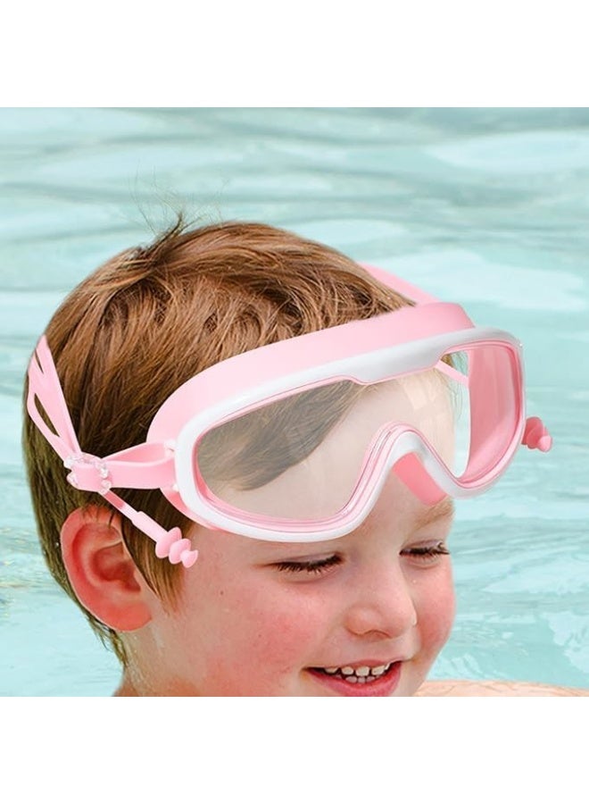 نظارات سباحة ، حماية من الأشعة فوق البنفسجية ، لا تسرب المياه ، تصميم جسر الأنف، ملاءمة مريحة، حزام نظارات قابل للتعديل للأولاد والبنات ( متعدد الألوان ) - Image 4