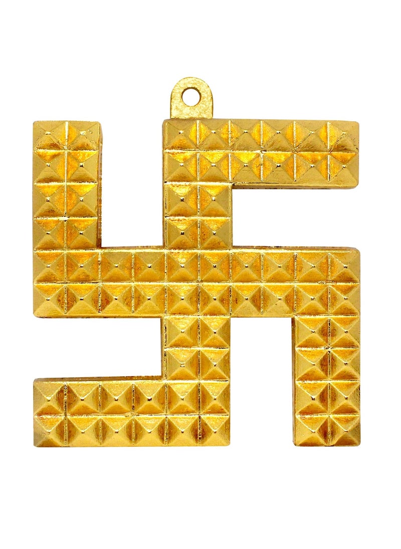 HOME GENIE HOME GENIE VastuFeng Shui Copper Swastik Pyramid Door Sign for All Vastu Problems Prosperity Success  - Image 1