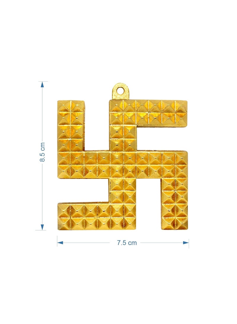 HOME GENIE HOME GENIE VastuFeng Shui Copper Swastik Pyramid Door Sign for All Vastu Problems Prosperity Success  - Image 2