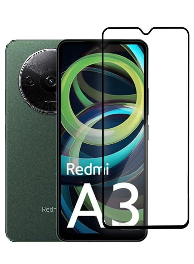 CATANES Xiaomi Redmi A3 Tempered Glass Screen Protector Anti-Scratch Case Friendly HD Clear Protective Film
