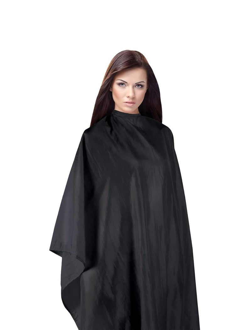 Cricket Forte Haircutting Cape Professional Salon Barbershop Cape for Clients, Haircut Gown, Black
