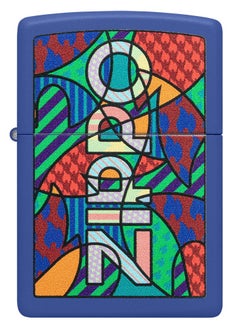 Zippo 48707 229 Pop Art Design Royal Blue Matte Windproof Lighter  - Image 2