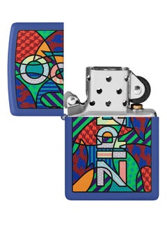 Zippo 48707 229 Pop Art Design Royal Blue Matte Windproof Lighter  - Image 4