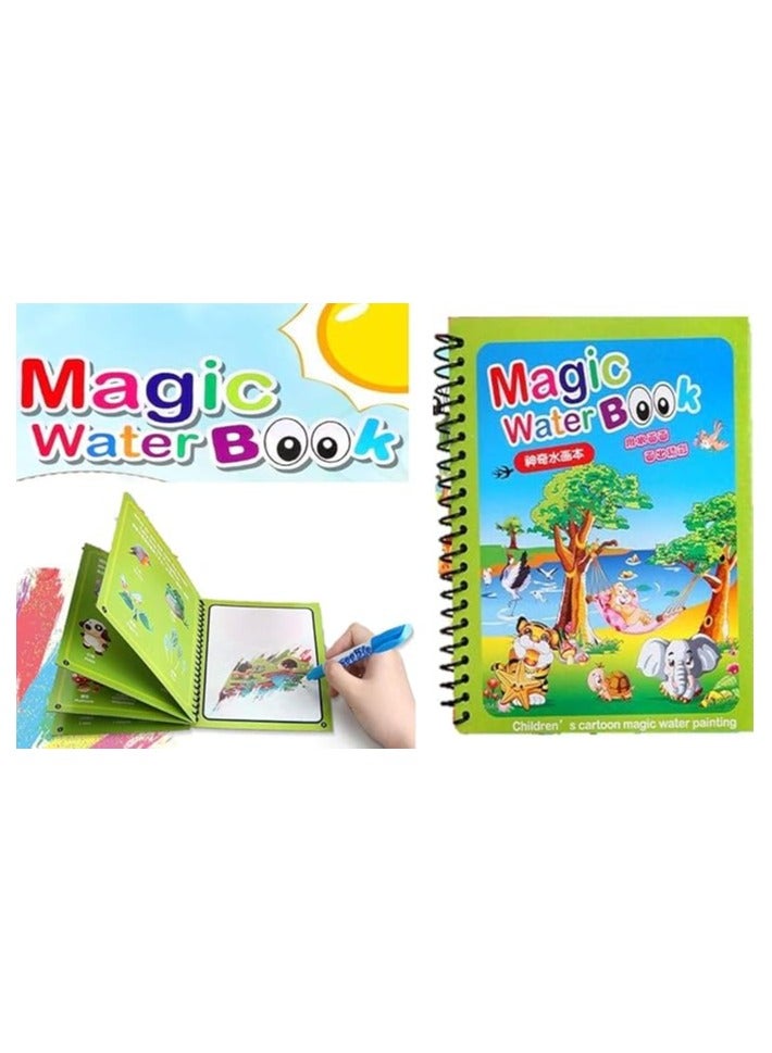 Lake coloring book - green 