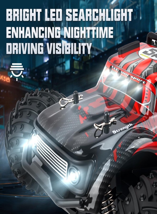 BEZGAR ألعاب شاحنة الوحش BEZGAR | شاحنة RC بحجم 1:18 لجميع التضاريس | شاحنة وحش تحكم عن بعد بسرعة 20 كم/س مع ضوء | زاحف RC للبالغين | سيارة تحكم عن بعد للأولاد - Image 4