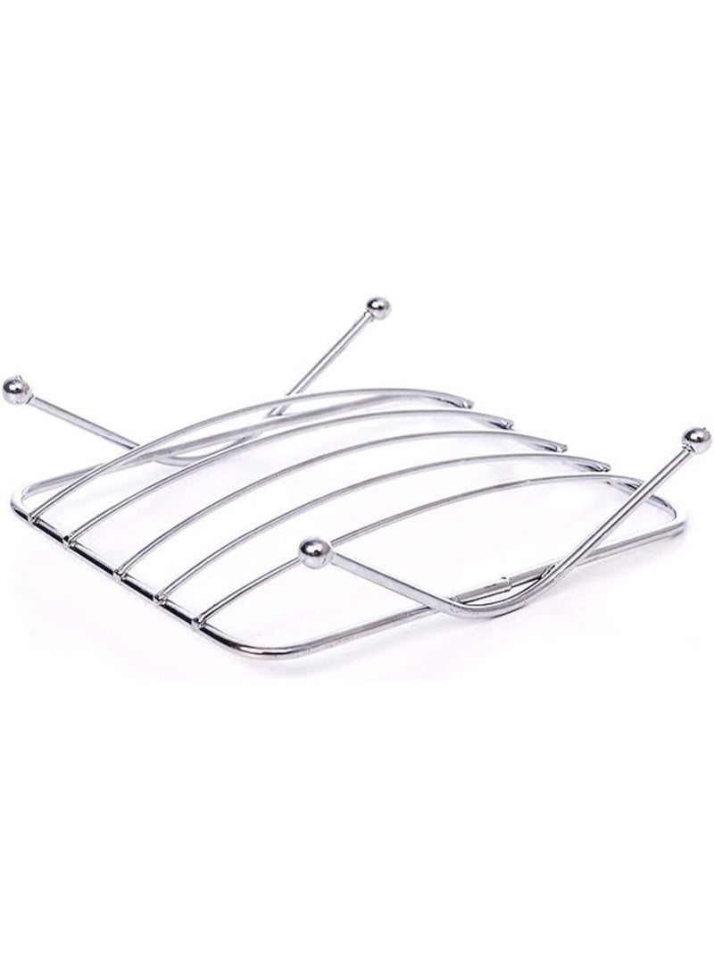 مجموعة 3 صبانة استانلس ستيل بحامل مستطيل لترتيب الصابون بأناقة. - Image 2