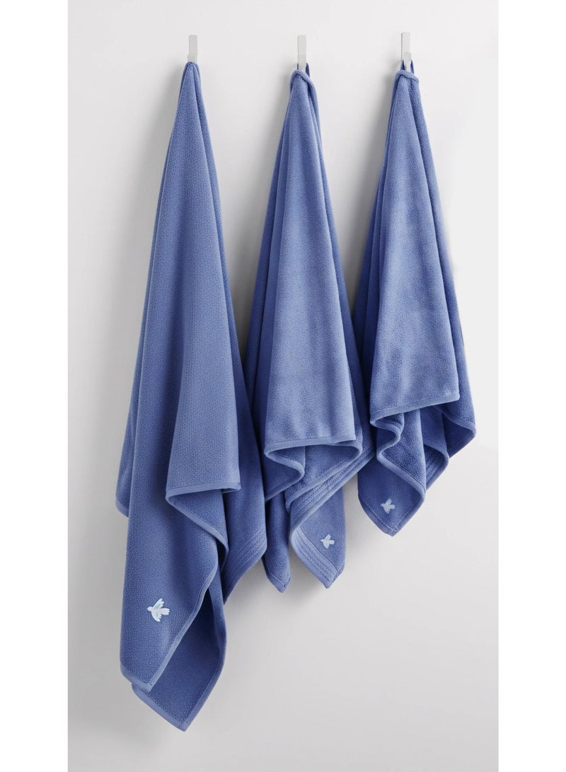 Relef Classic Hand Towel 50X90 cm, Dark Blue - 1 Piece - Image 3