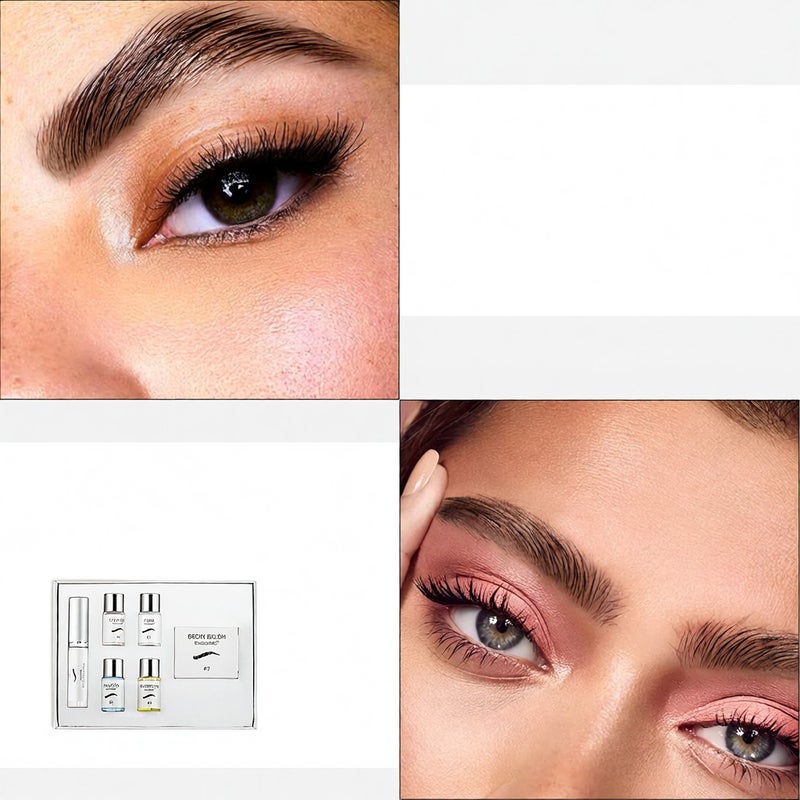 Brow Lift Kit Eyebrow Lamination Kit Brow Perm Kit DIY Eyebrows Lifting Styling Kit for Beautiful & Long-lasting Eyebrows Salon & Home Use - Image 5