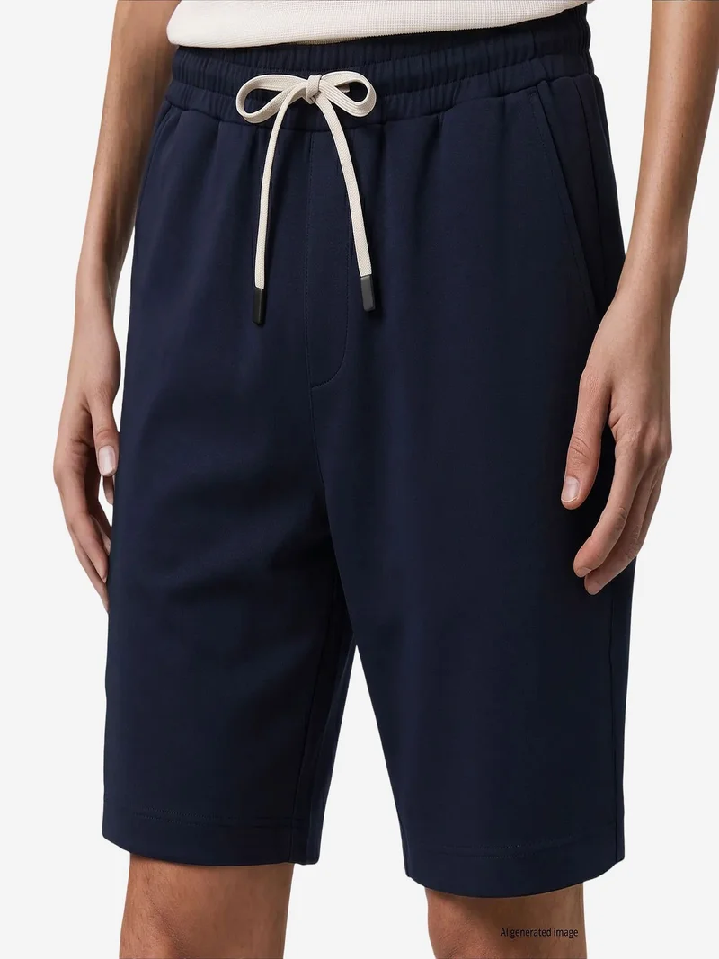 Tommylife Brick Red TOMMY Men's Polyester-Elastane Shorts for Men | Best Price UAE