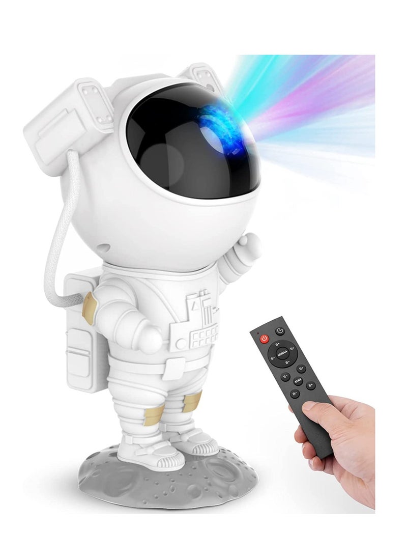 Generic - Star Projector Galaxy Night Light - Astronaut Starry Nebula Ceiling LED Projection Lamp with Timer, Remote Control, Adjustable Head Angle - Image 1