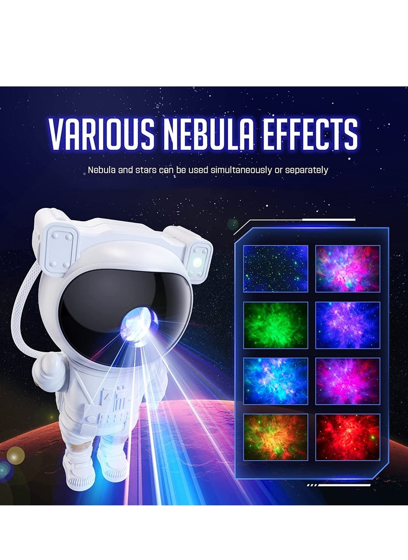 Generic - Star Projector Galaxy Night Light - Astronaut Starry Nebula Ceiling LED Projection Lamp with Timer, Remote Control, Adjustable Head Angle - Image 1