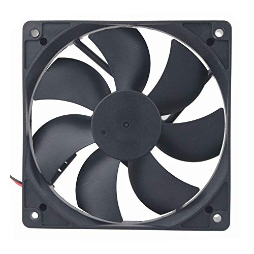 AISIBO DC Cooling Fan Brushless Fan Computer Fan Case 5 inch Ball Bearing Exhaust Fan 12025 120mmx120mm x25mm (DC12V 0.33A) - Image 1