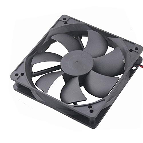 AISIBO DC Cooling Fan Brushless Fan Computer Fan Case 5 inch Ball Bearing Exhaust Fan 12025 120mmx120mm x25mm (DC12V 0.33A) - Image 4
