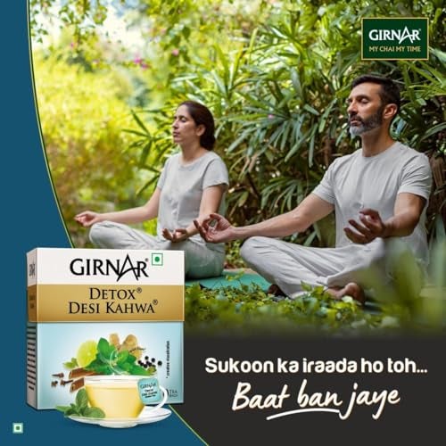 Girnar Detox Green Tea (36 Tea Bags) Pack Of 4,560 grams - Image 4