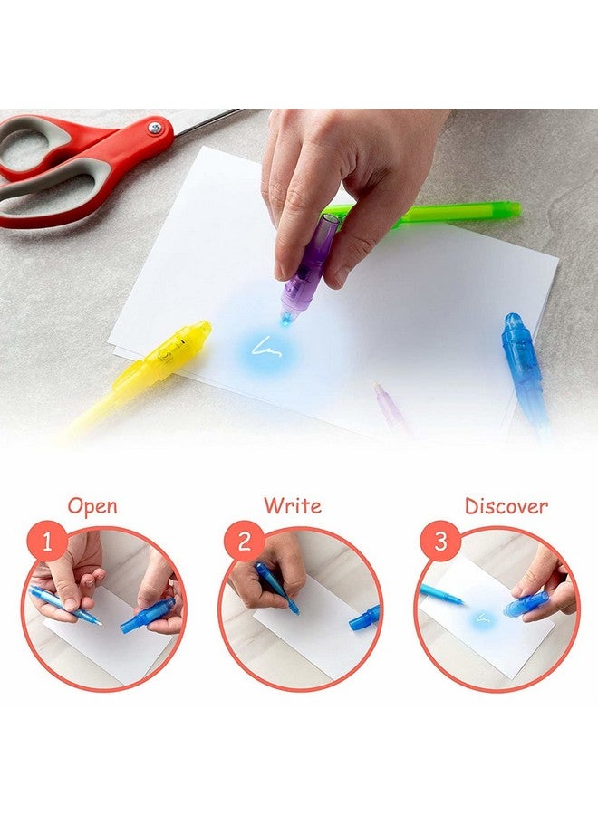 HeroFiber 12 Invisible Ink Pen With Uv Light And 12 Top Secret Notebook Set. Party Favors For Kids 8-12, Escape Room Party Favors, Goodie Bag Stuffers For Kids 8-12, Spy Party Favors - Image 4
