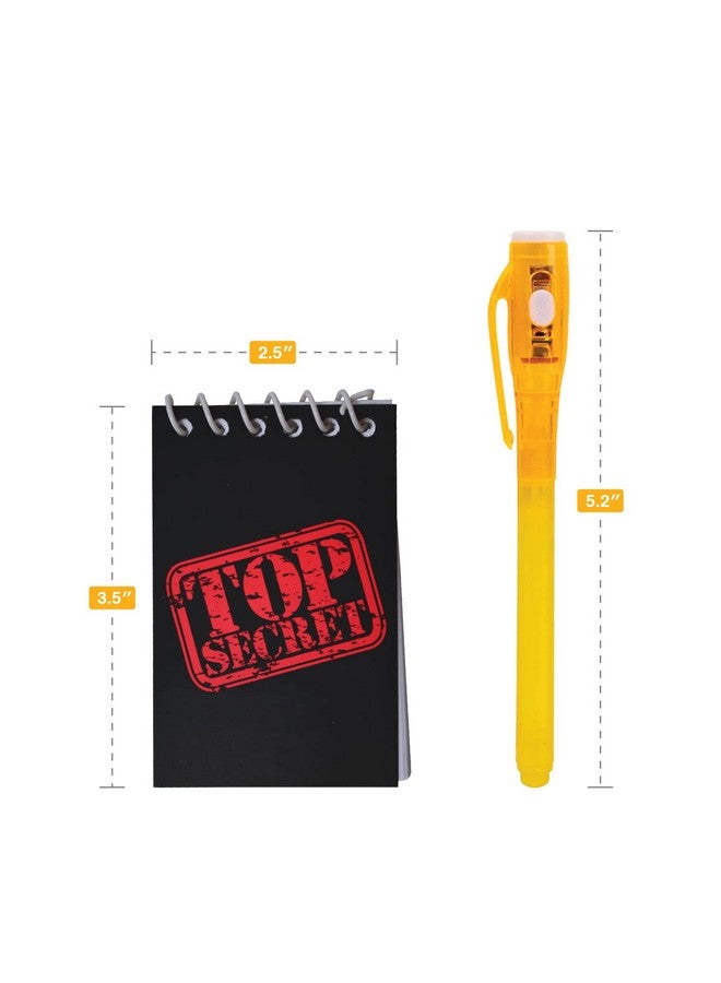 HeroFiber 12 Invisible Ink Pen With Uv Light And 12 Top Secret Notebook Set. Party Favors For Kids 8-12, Escape Room Party Favors, Goodie Bag Stuffers For Kids 8-12, Spy Party Favors - Image 3