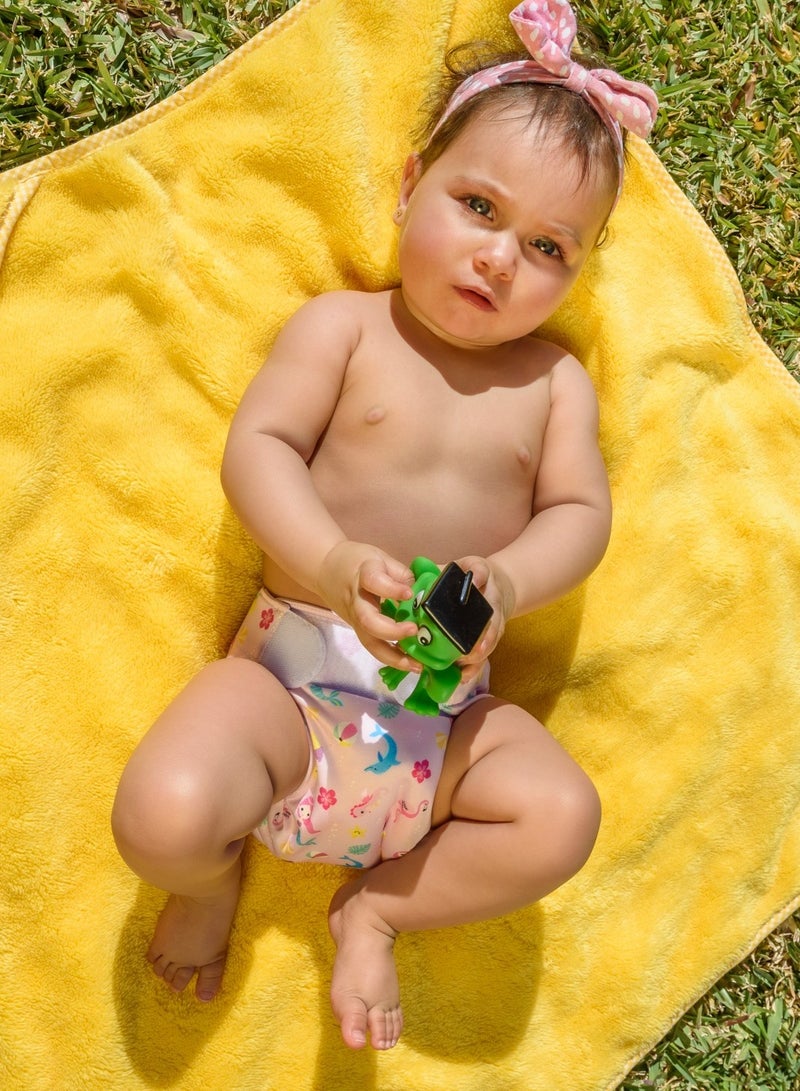 FREDS SWIM ACADEMY Freds & Gina Hooded Towel Yellow - Image 3