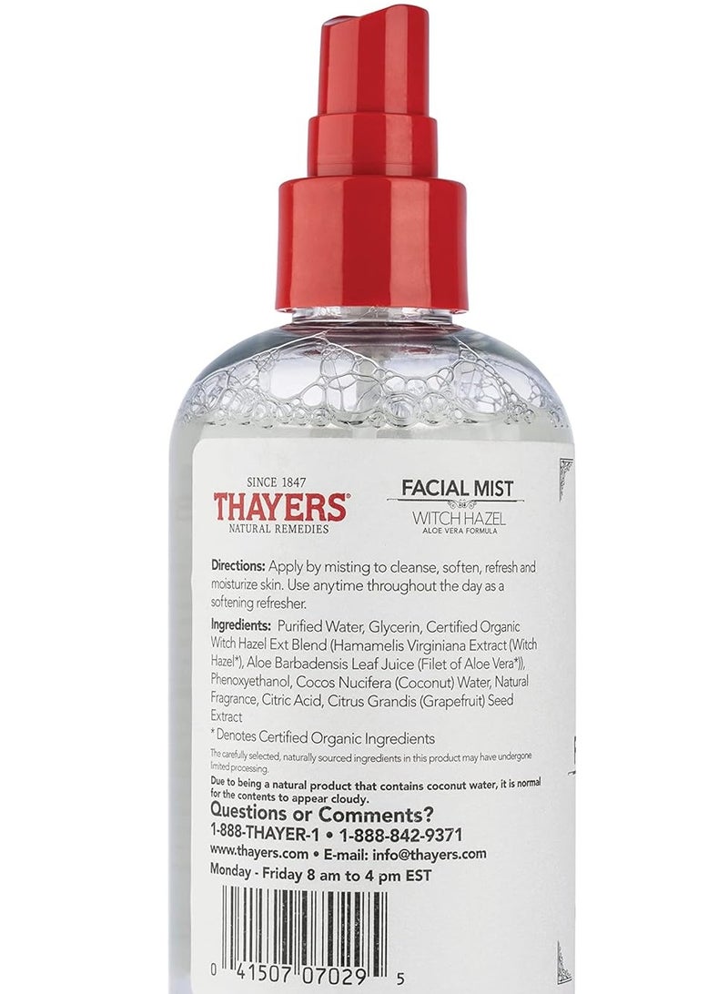 Thayers Aloe Vera and Coconut Water Facial Mist Alcohol Free 237 ml - Image 2