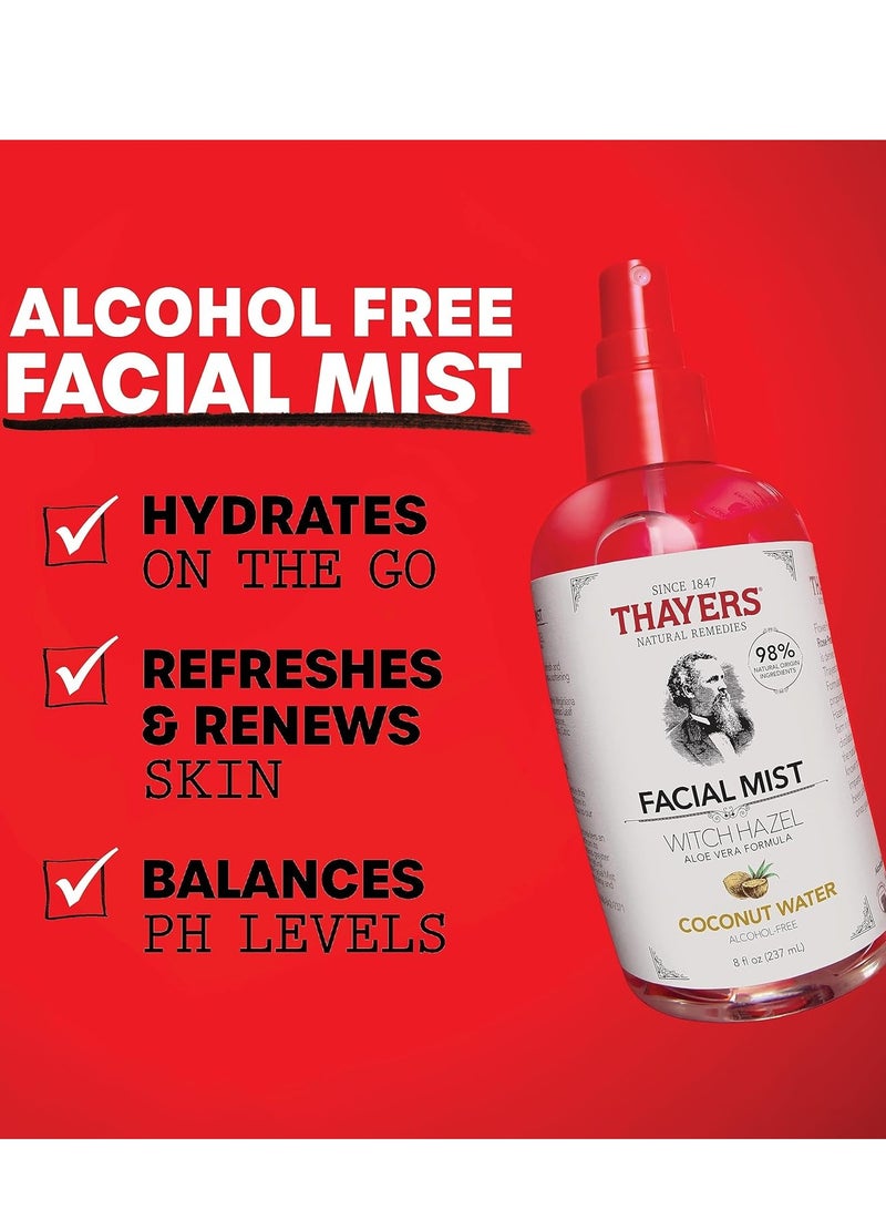 Thayers Aloe Vera and Coconut Water Facial Mist Alcohol Free 237 ml - Image 3