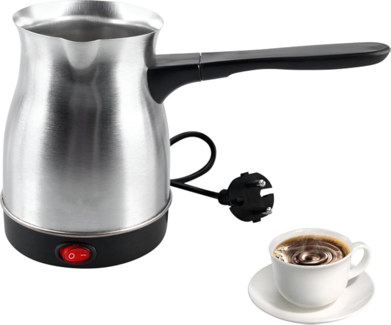 Turkish coffee maker-800ml 800W Turkish coffee maker is perfect for Home, Office or camping, stainless steel construction with fast heating for convenience