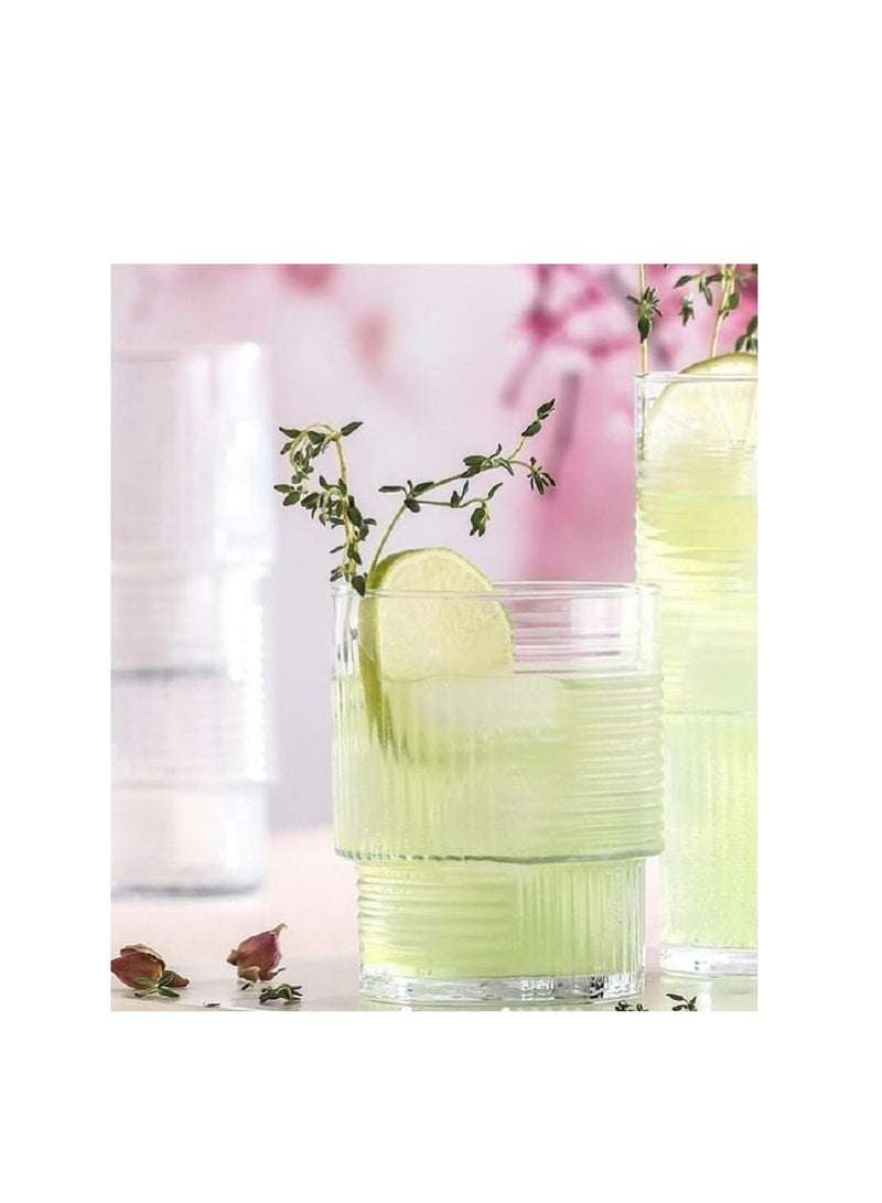 LAV 3-Piece Helen Soft Drink Tumbler Set – 230 ml – Clear Glasses for Water, Juice & Everyday Beverages - Image 2