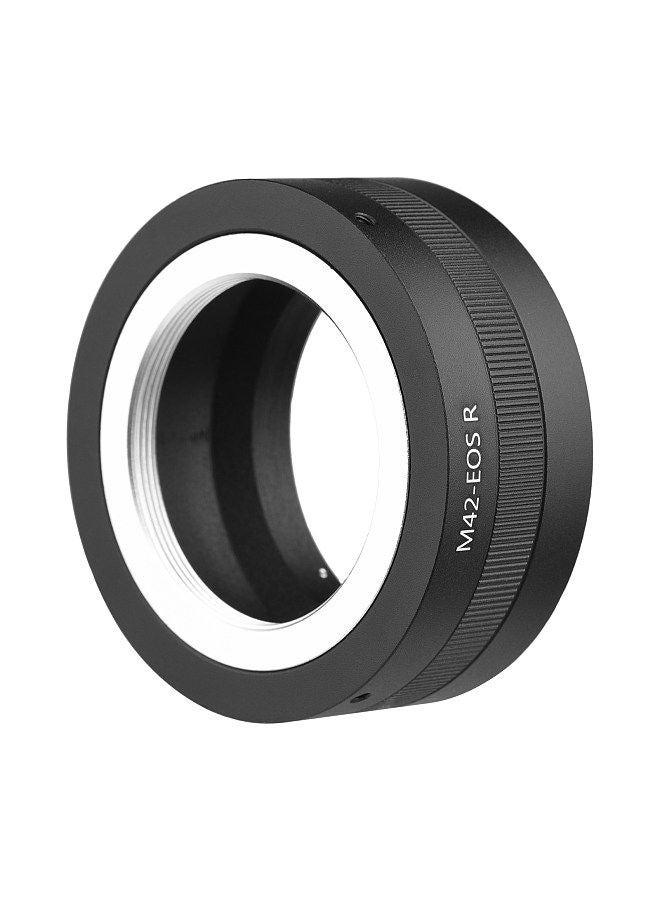Manual Lens Mount Adapter Ring Aluminum Alloy for M42-Mount Lens to Canon EOS R/RP/Ra/R5/R6 RF-Mount Mirrorless Camera  - Image 1