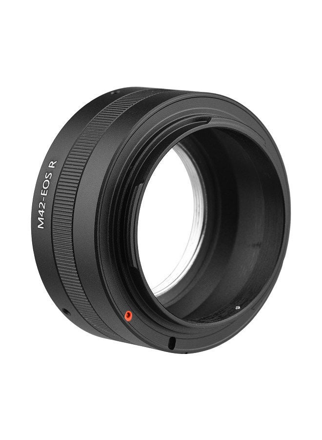 Manual Lens Mount Adapter Ring Aluminum Alloy for M42-Mount Lens to Canon EOS R/RP/Ra/R5/R6 RF-Mount Mirrorless Camera  - Image 2