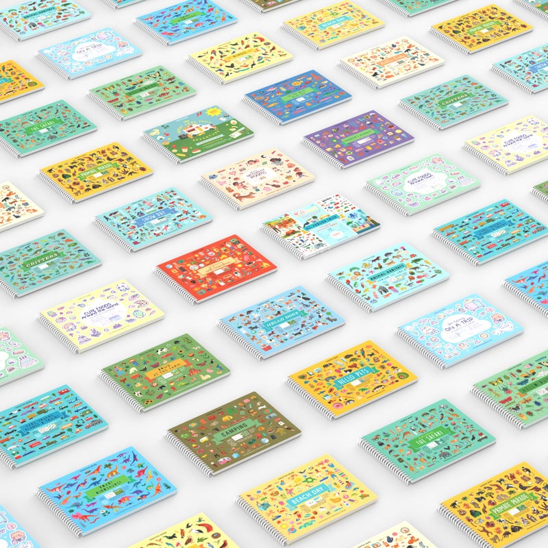 CUPKIN All The Different Rooms Fashion Sticker + Coloring Book for Girls and Boys (500+ Stickers & 12 Scenes) by Cupkin - Side by Side Activity Book Design - Sticker + Coloring Books for Kids Ages 8-10 - Image 2