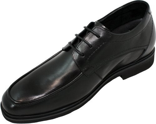 Calden Men's Invisible Height Increasing Elevator Dress Shoes - Black Premium Leather Slip-on Super Lightweight Formal Loafers - 2.8 Inches Taller - K312318 - Size 7.5 D(M) US - Image 2