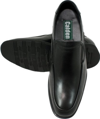 Calden Men's Invisible Height Increasing Elevator Dress Shoes - Black Premium Leather Slip-on Super Lightweight Formal Loafers - 2.8 Inches Taller - K312318 - Size 7.5 D(M) US - Image 4