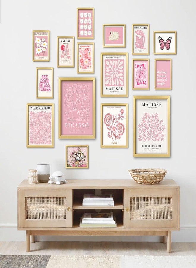 ANERZA 16 PCS Pink Wall Art Decor, Matisse Gallery Wall Prints for Bedroom, Light Pink Posters for Room Aesthetic, Collage Kit Pictures for Living Room, Teen Girls Dorm Home Artwork - Image 5