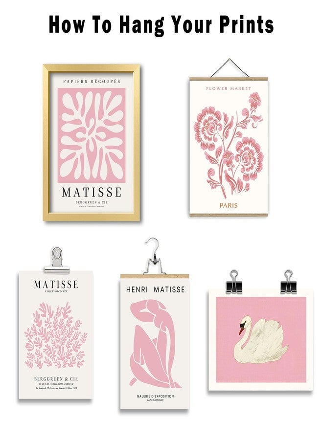 ANERZA 16 PCS Pink Wall Art Decor, Matisse Gallery Wall Prints for Bedroom, Light Pink Posters for Room Aesthetic, Collage Kit Pictures for Living Room, Teen Girls Dorm Home Artwork - Image 4