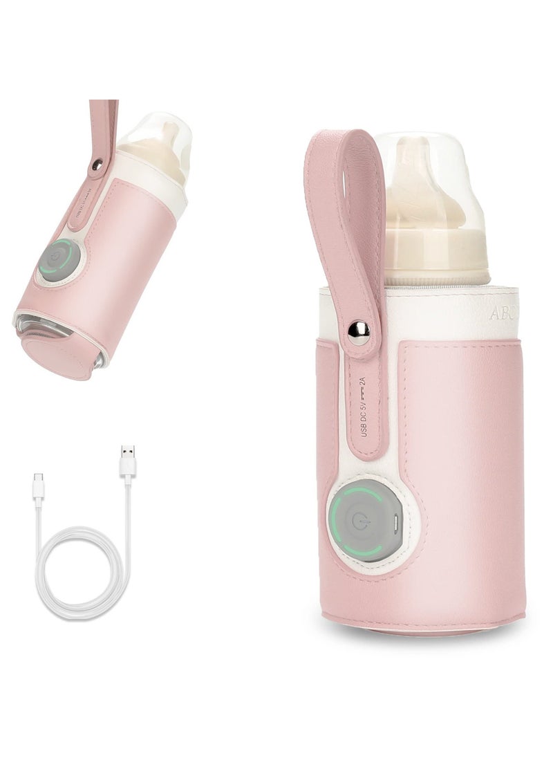 Generic Portable Bottle Warmer, Bottle Warmer with 2A USB Wall Charger, with 3 Temperature Control, USB Baby Bottle Warmer for Breastmilk or Formula for Travel and Other Outdoor Activities  - Image 1