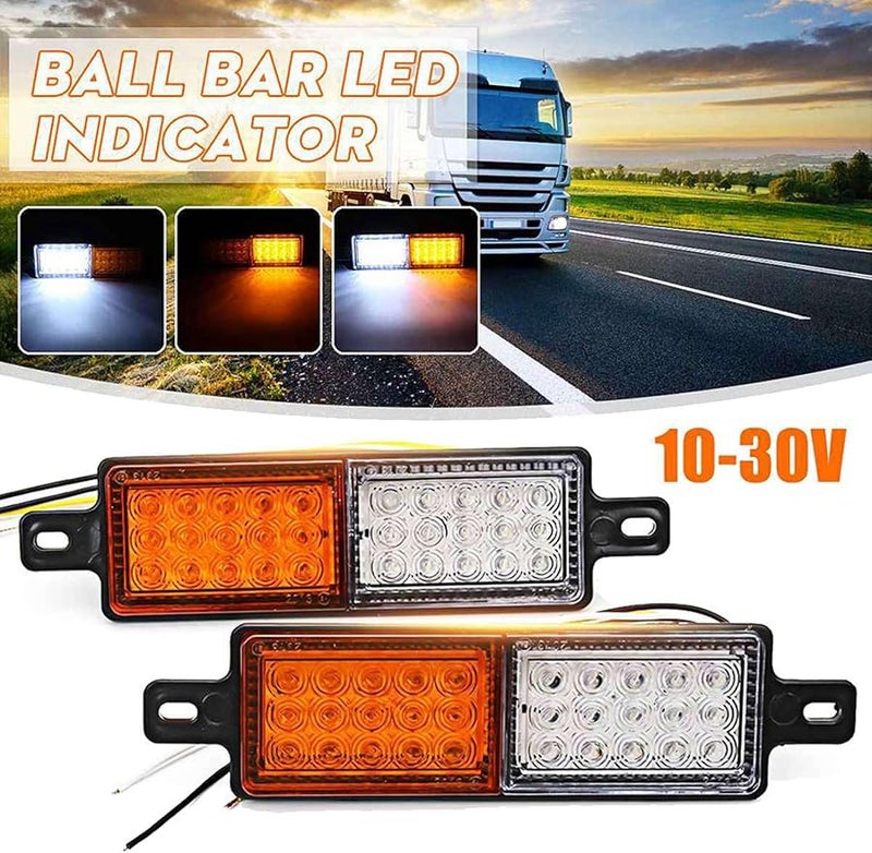 10 قطعة 12 فولت 30 مصباح LED أبيض لشاحنة السيارة بار مصباح الوفير مصباح المؤشر مصباح وقوف السيارات - Image 5