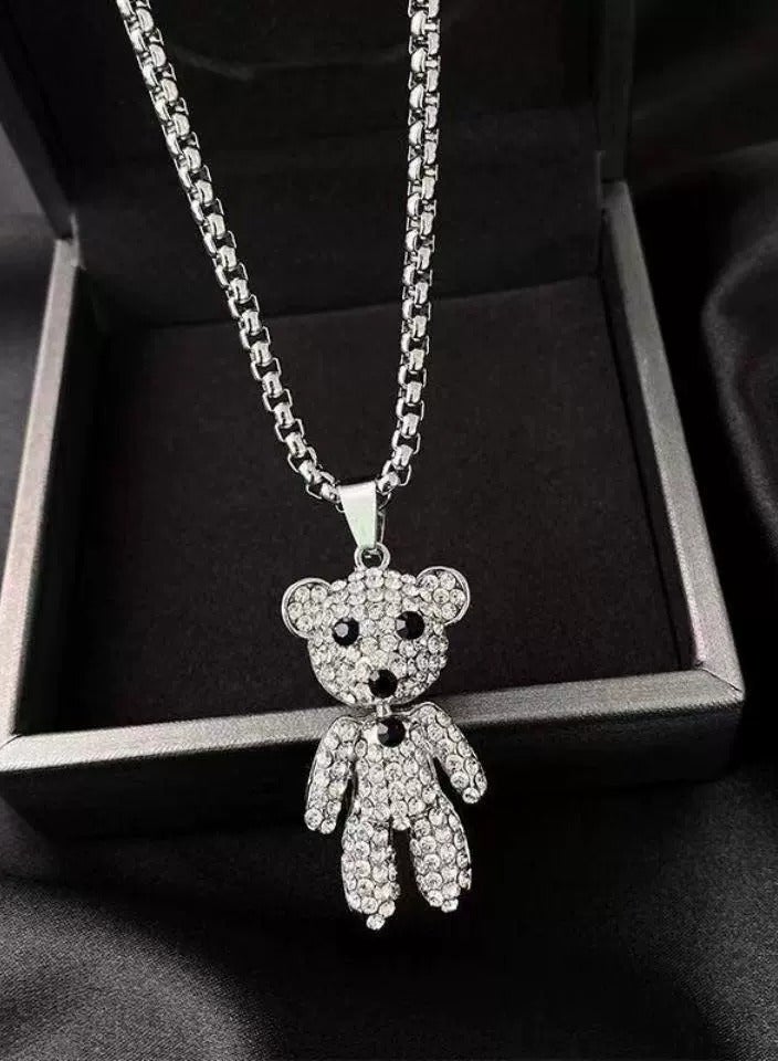 Goolsky Light Luxury Long Bear Pendant Necklace for Women – Indie Trendy Collarbone Chain, Versatile Sweater Layering Accessory  - Image 3