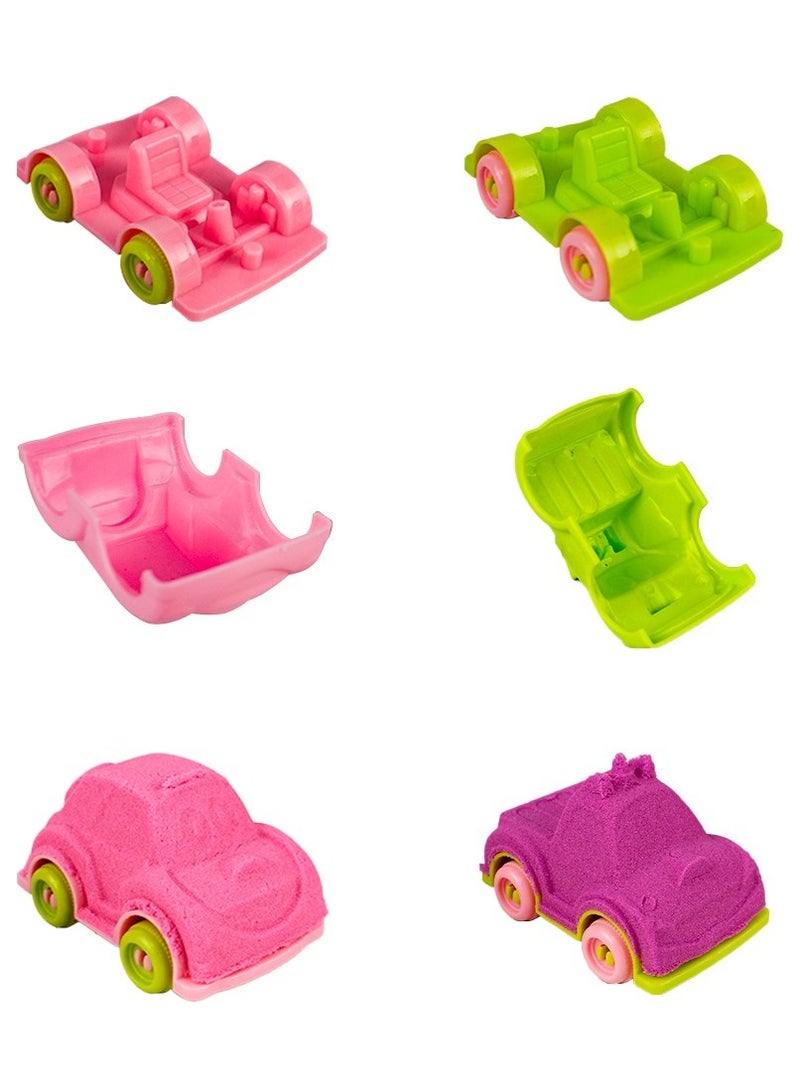 UKR Moldable Sensory Play Sand Set with Cars – Creative Art & Craft Kit for Kids 3+ | Non-Toxic Molding Sand, Molds & Vehicles for Sensory Development | Interactive Toy for Toddlers’ Imagination & Creativity - Image 3