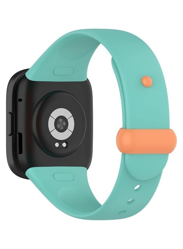 Strap for Xiaomi Redmi Watch 3 Strap, Silicone Watch Strap Buckles Sport Silicone Watch Band,Bracelet Replacement Wristband Wrist Strap (Teal Green) - Image 1