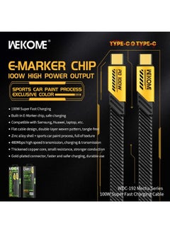 WEKOME A Charging Cable with 100W super high charging.  - Image 1