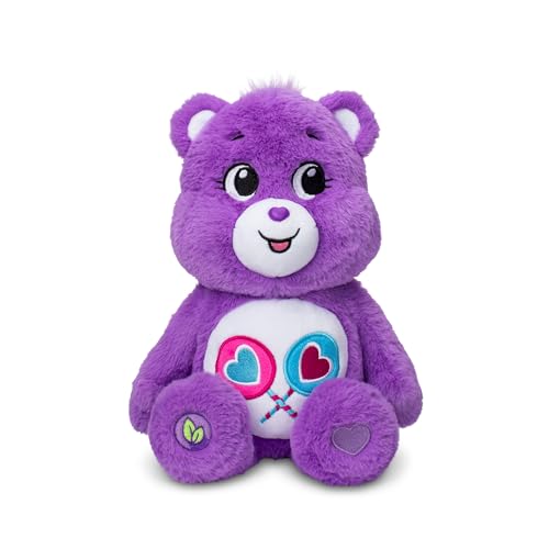 Care Bears 14 Share Bear Plushie Medium Size Purple Plush for Ages 4 Perfect Stuffed Animal Holiday Birthday Gift Super Soft and Cuddly Good For Girls and Boys Employees Collectors - Image 1