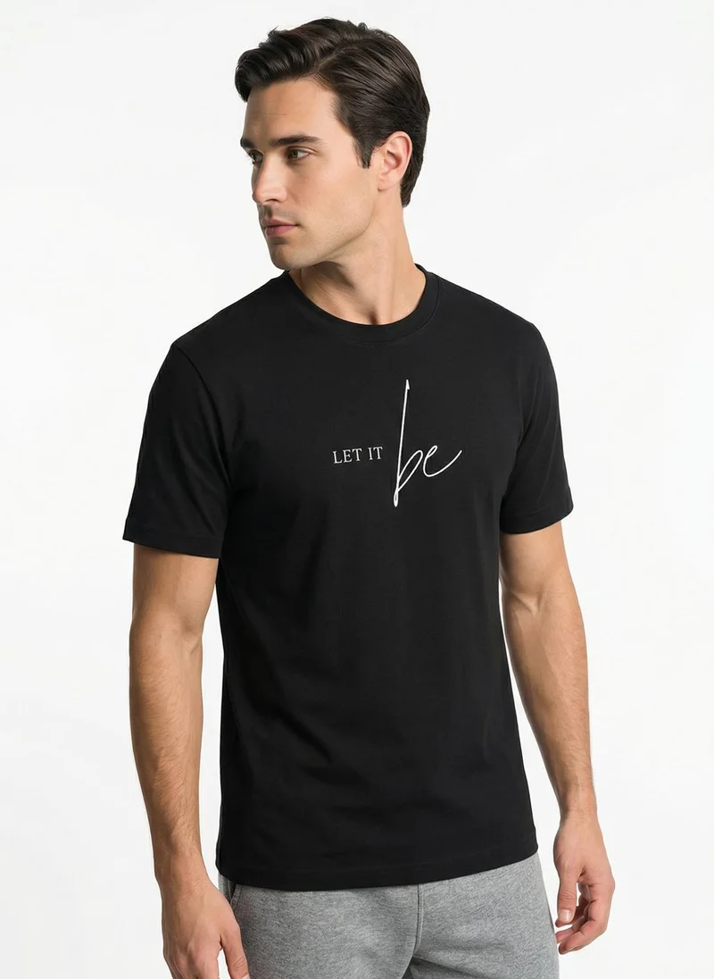 Nobero Regular Fit Printed T-shirt for Men