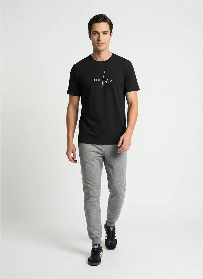 نوبيرو Nobero Regular Fit Printed T-shirt for Men
